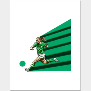 Katie McCabe- Ireland Womens National Team Football Artwork Posters and Art